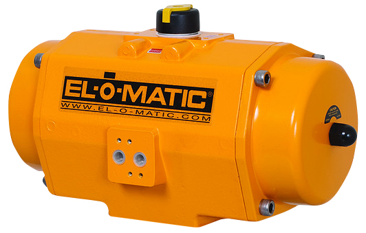 An orange el-o-matic actuation valve